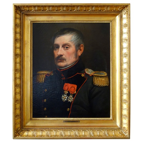 Portrait d'un Officier de l'Empire, Lieutenant Colonel du Génie, HST 54cm x 65cm