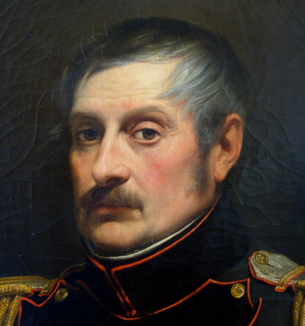 Portrait d'un Officier de l'Empire, Lieutenant Colonel du Génie, HST 54cm x 65cm