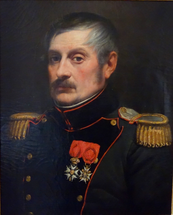 Portrait d'un Officier de l'Empire, Lieutenant Colonel du Génie, HST 54cm x 65cm