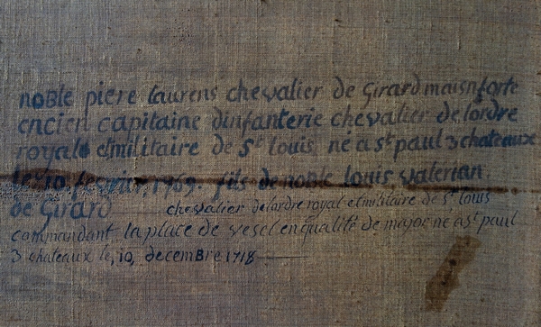 Grand portrait début XIXe d'un officier royaliste de l'Armée de Condé pendant l'Empire - souvenir historique