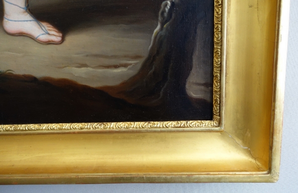 Portrait of a child as Flora or Ceres, early 19th century oil on canvas dated 1801 - 115cm x 81cm