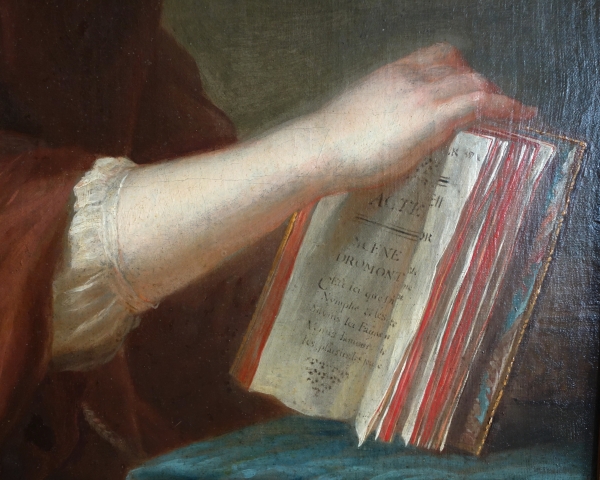 Ecole Française du XVIIIe siècle, portrait d'une fausse dévote, suiveur de Nattier