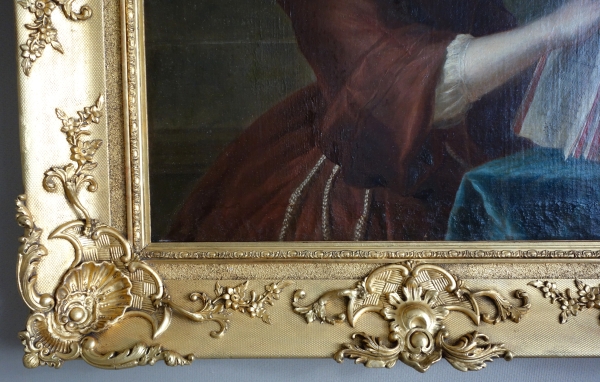 Ecole Française du XVIIIe siècle, portrait d'une fausse dévote, suiveur de Nattier