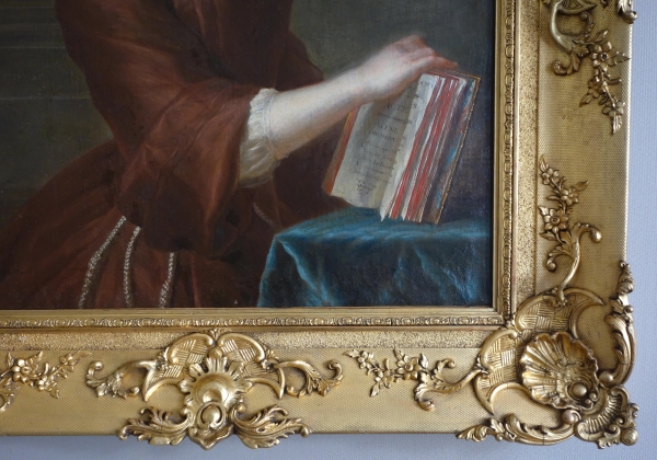 Ecole Française du XVIIIe siècle, portrait d'une fausse dévote, suiveur de Nattier