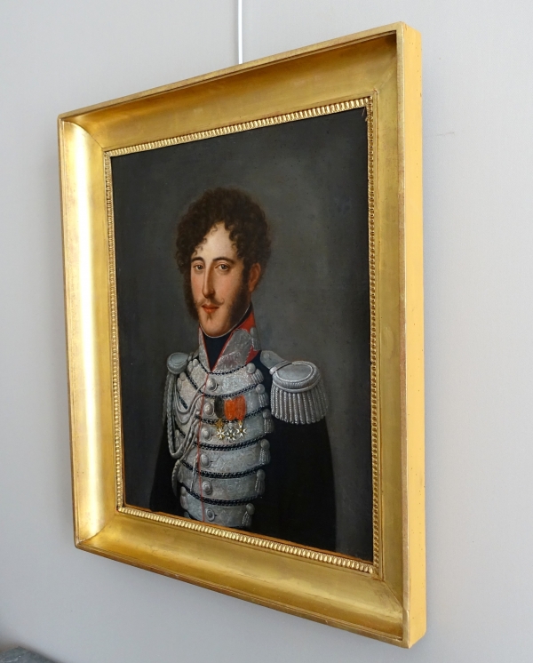 Portrait of Gabriel F. d'Herisson, 19th century oil on canvas