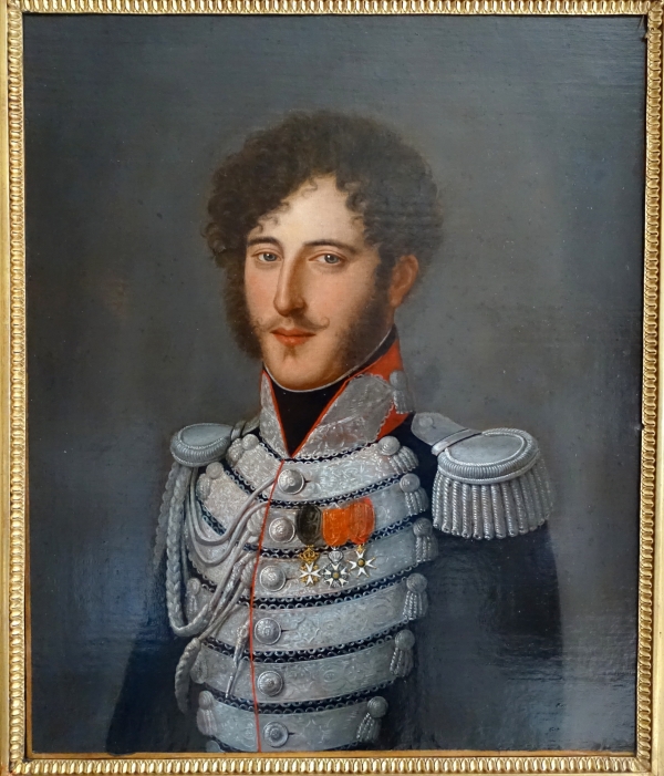 Portrait of Gabriel F. d'Herisson, 19th century oil on canvas