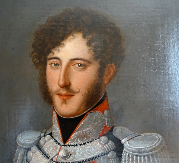 Portrait of Gabriel F. d'Herisson, 19th century oil on canvas