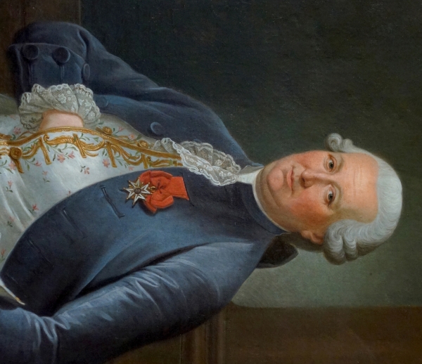 Large portrait of a gentleman, Louis XVI period : Louis Bera Count of Latran - 73cm x 91.5cm