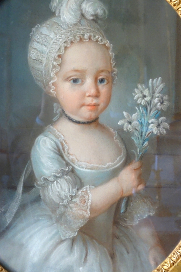 18th century French school, pastel portrait of Marie Thérèse Charlotte de France