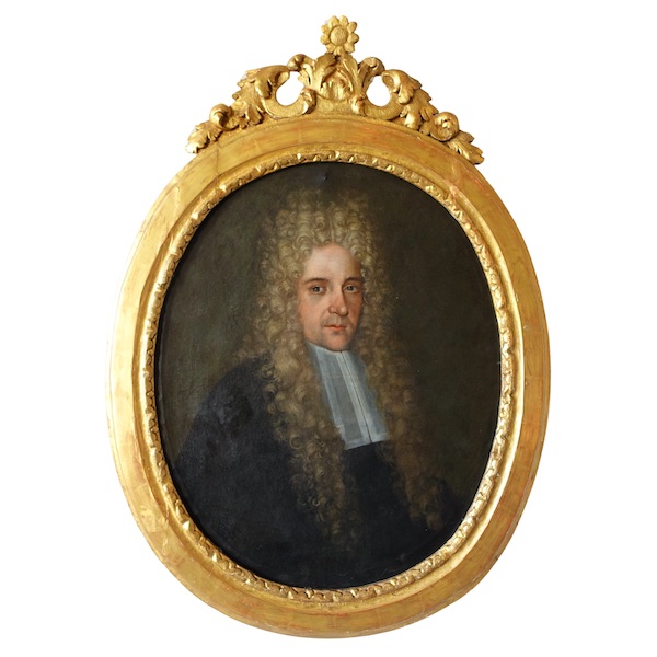 Ecole Française du XVIIe siècle : portrait d'aristocrate Magistrat, époque Louis XIV