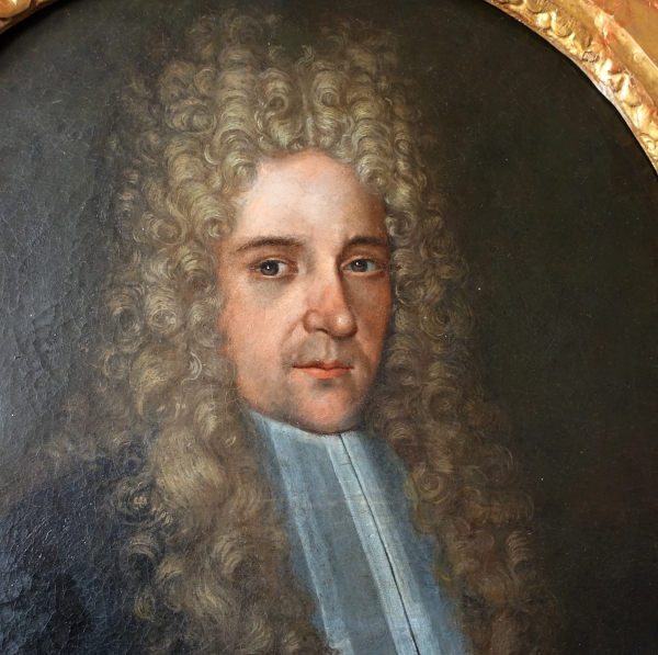 Ecole Française du XVIIe siècle : portrait d'aristocrate Magistrat, époque Louis XIV