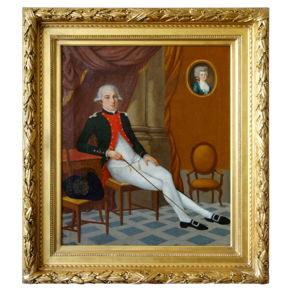 18th century French school : portrait of Joseph Melchior Marquis de Lestang-Parade