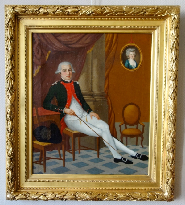 18th century French school : portrait of Joseph Melchior Marquis de Lestang-Parade