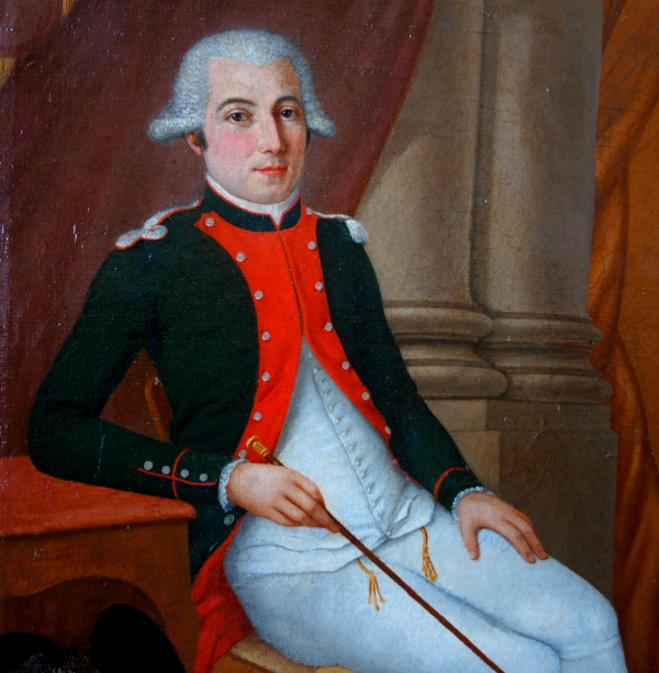 Ecole française du XVIIIe siècle, portrait de Joseph Melchior Marquis de Lestang-Parade