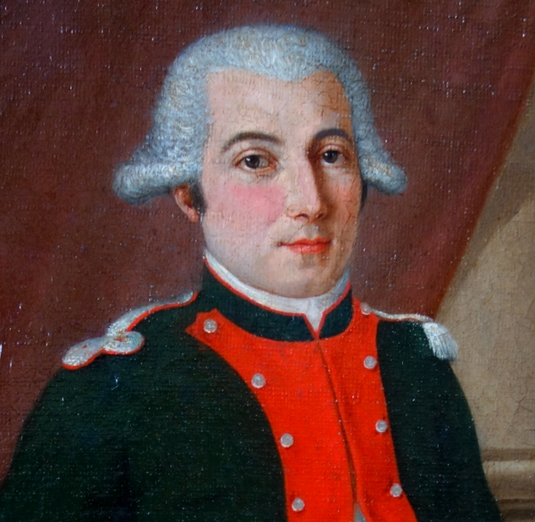 Ecole française du XVIIIe siècle, portrait de Joseph Melchior Marquis de Lestang-Parade