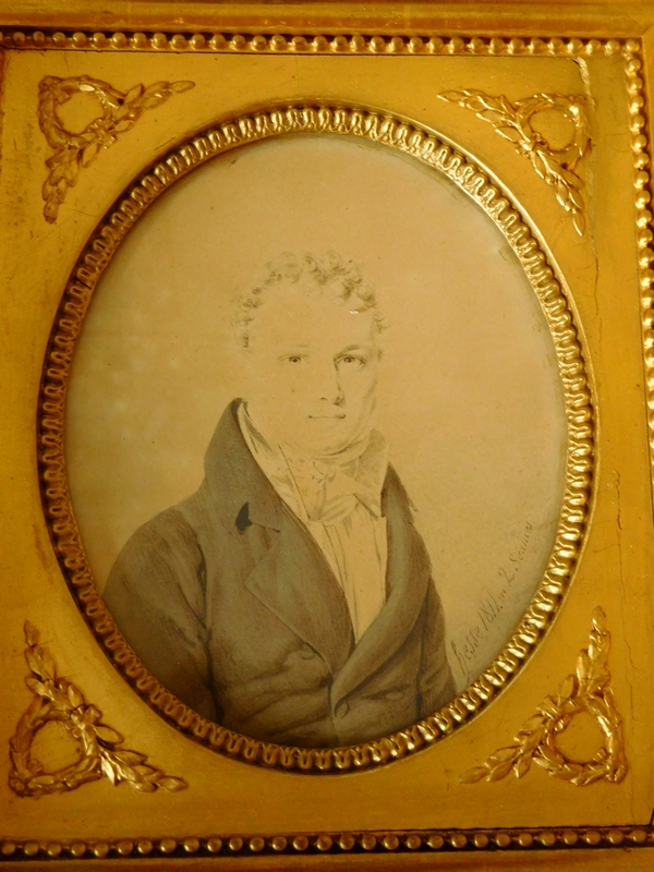 Henri Hesse - portrait miniature d'époque Empire - lavis daté et signé de 1811