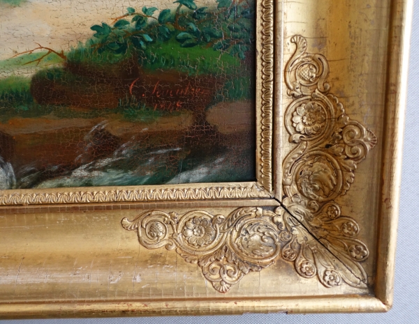 Portrait of Napoleon Ier in St Helen Island - 49cm x 59cm