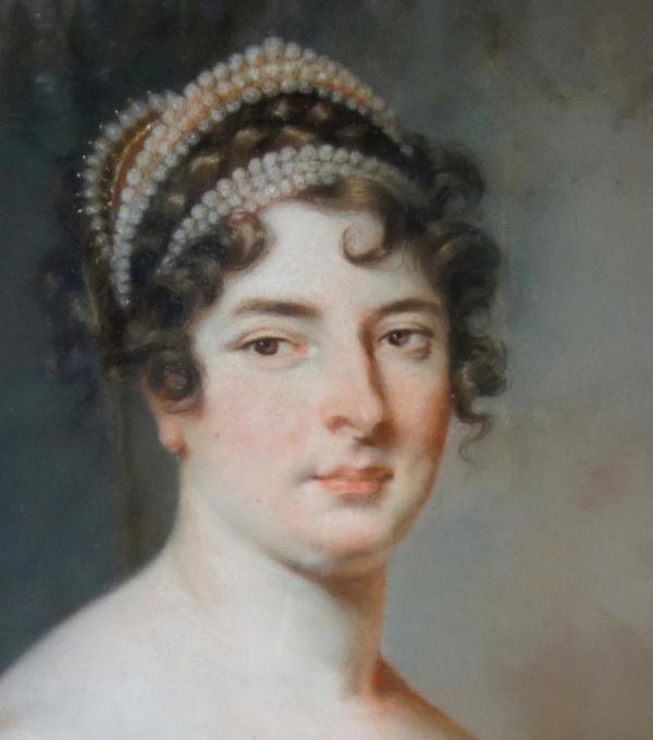 Empire portrait of a French princess, early 19th century pastel