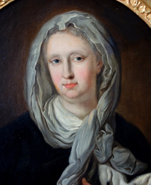 Ecole française du XVIIIe siècle, portrait de la Princesse Marie Victoire de Savoie - Carignan, huile sur toile