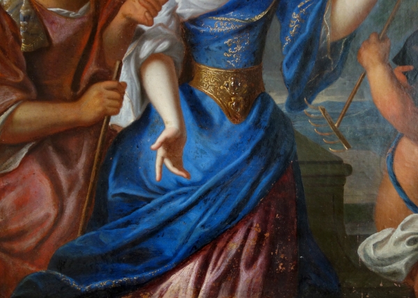 Pierre Gobert : portrait de la Princesse de Conti en Vertumne et Pomone - huile sur toile 93cm x 75cm