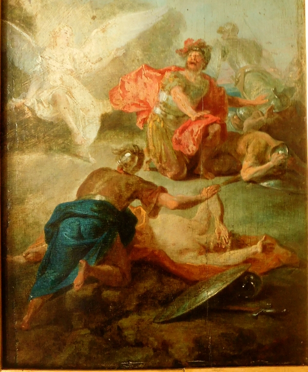 Early 18th century French school : Christ Resurrection - oil on panel