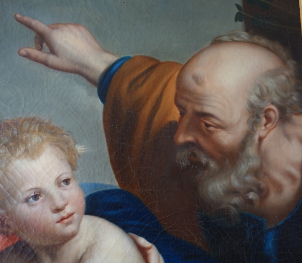 Holy Family and allegory of Redemption, French school by a follower of Mignard