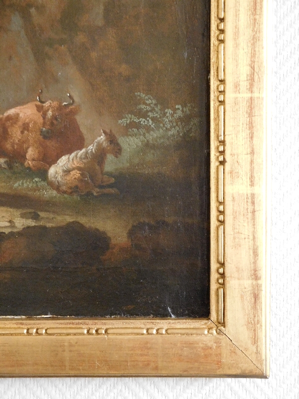 18th century French School, follower of Jean-Baptiste Claudot : pastoral scene