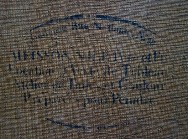 Ecole Française du XIXe siècle, scène pittoresque dans une ville en Normandie - Jules Julien, 1841