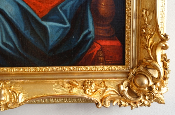18th century French school : Virgin Mary and Child Jesus after Raphael - 89cm x 101cm