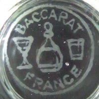 Estampille Baccarat gravée à l'acide