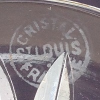 Estampille St Louis gravée à l'acide