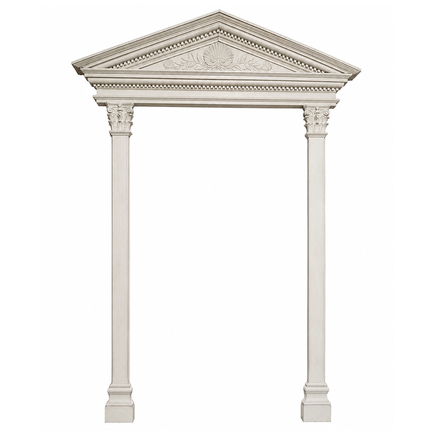Neoclassical lacquered wood door frame, early 19th century circa 1820
