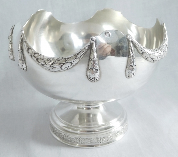Detail — Sterling silver Louis XVI style sugar pot / candy bowl