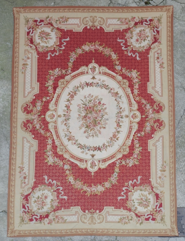 Détail — Grand tapis d'Aubusson de style Louis XVI - époque Napoléon III 415cm x 292cm