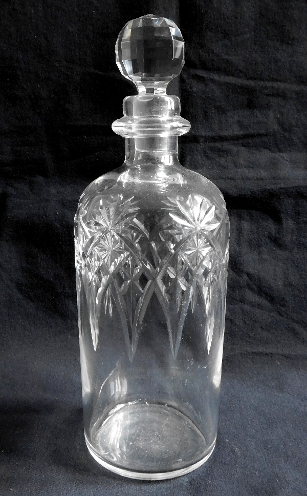 Detail — Baccarat crystal liquor decanter, late 19th century