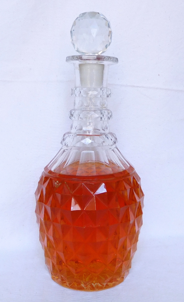 Detail — Baccarat - Le Creusot antique wine / whisky / brandy decanter - circa 1820 - 1830