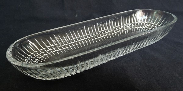 Detail — Baccarat crystal comb or brush cup, Nancy pattern