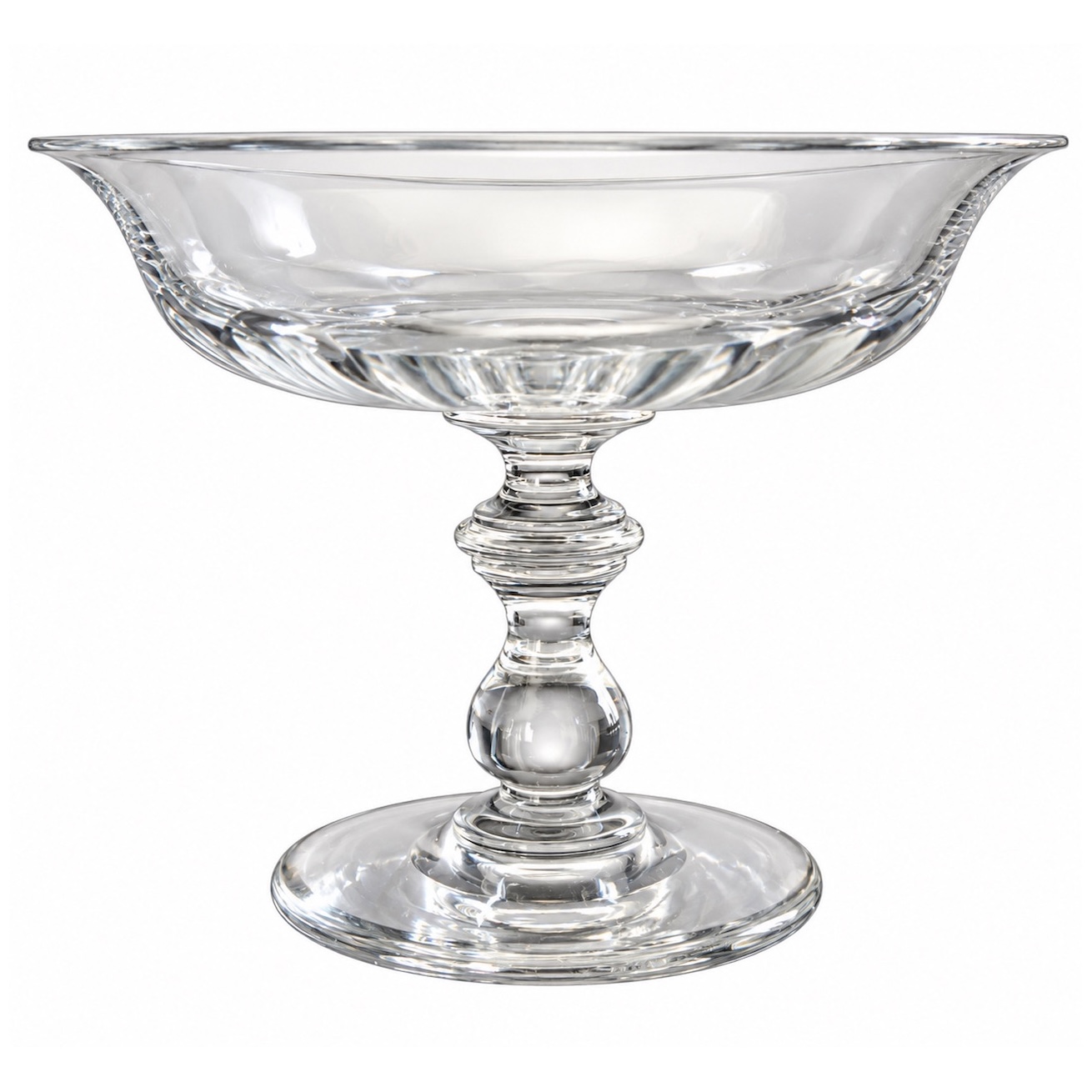 Baccarat crystal dessert serving dish, late 19th century