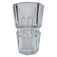 Tall Baccarat crystal vase, Edith pattern, signed