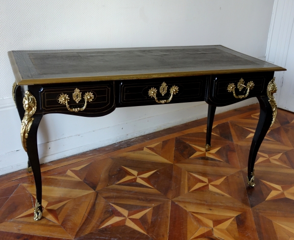 Detail — Early 18th century ebony and ormolu desk circa 1700