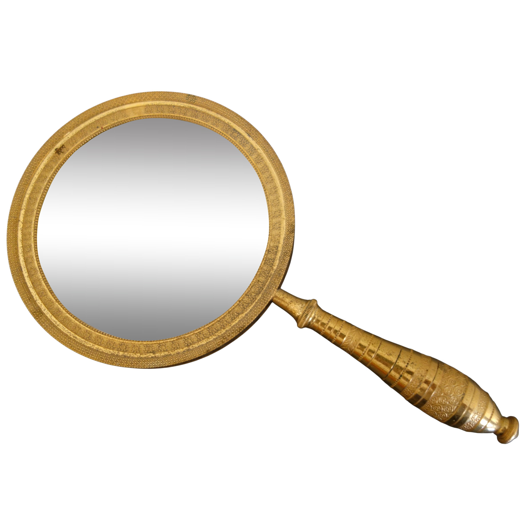 Empire ormolu individual mirror, mercury gilt - early 19th century