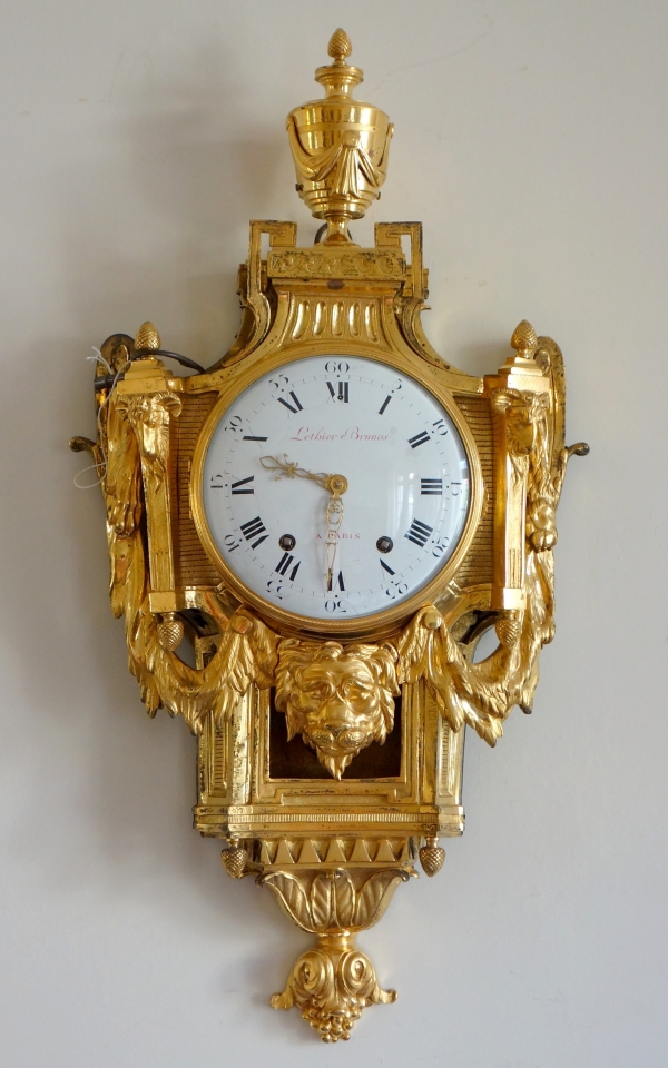 Detail — Louis XVI ormolu decorative clock after JC Delafosse - circa 1780