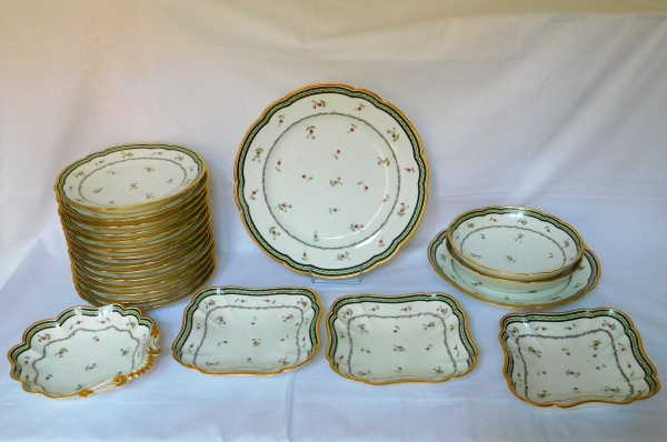 Detail — 18th century table porcelain set - Louis XVI period - Comte de Provence Manufacture