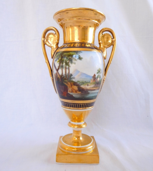Detail — Ornamental porcelain vase attributed to Darte Manufacture - Empire production, 19th century