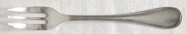 Détail — Fourchette à gâteaux en métal argenté Christofle, modèle Albi