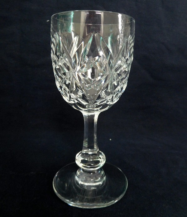 Détail — Verre à vin ou à porto en cristal de Baccarat, modèle Harfleur - 11,5cm - signé