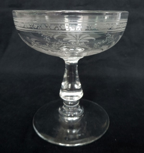 Detail — Baccarat crystal champagne glass / sherbet, Fougeres pattern