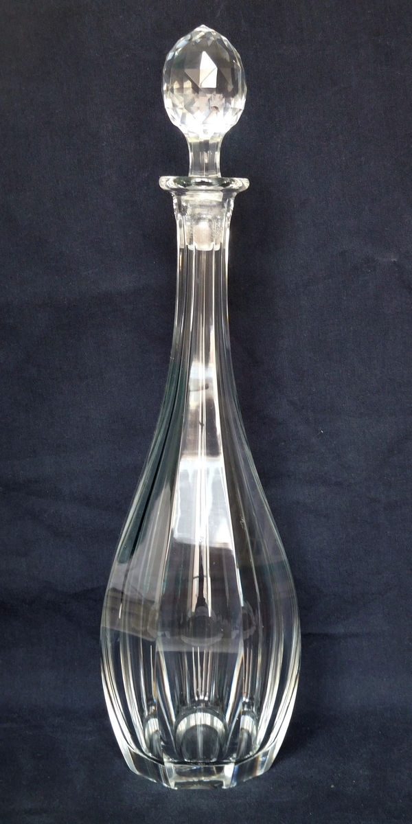 Detail — Baccarat crystal wine decanter, Malmaison pattern