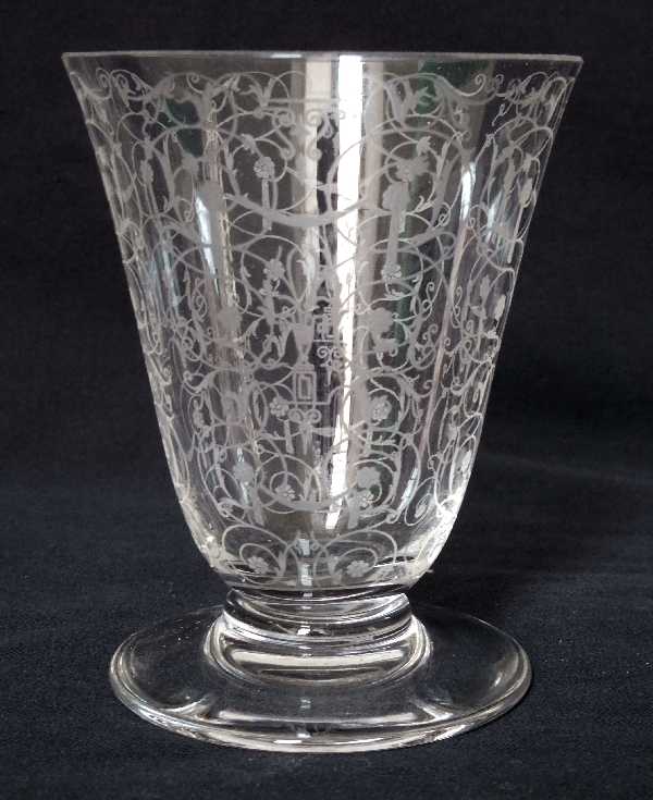 Detail — Baccarat crystal liquor glass, Michelangelo pattern - 5.7cm