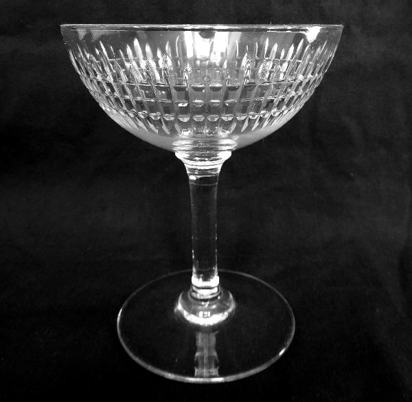 Detail — Baccarat crystal champagne cup or sherbet, Nancy pattern
